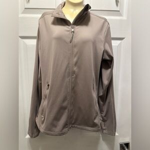 Source Unknown Taupe Zip-Front Bomber Jacket